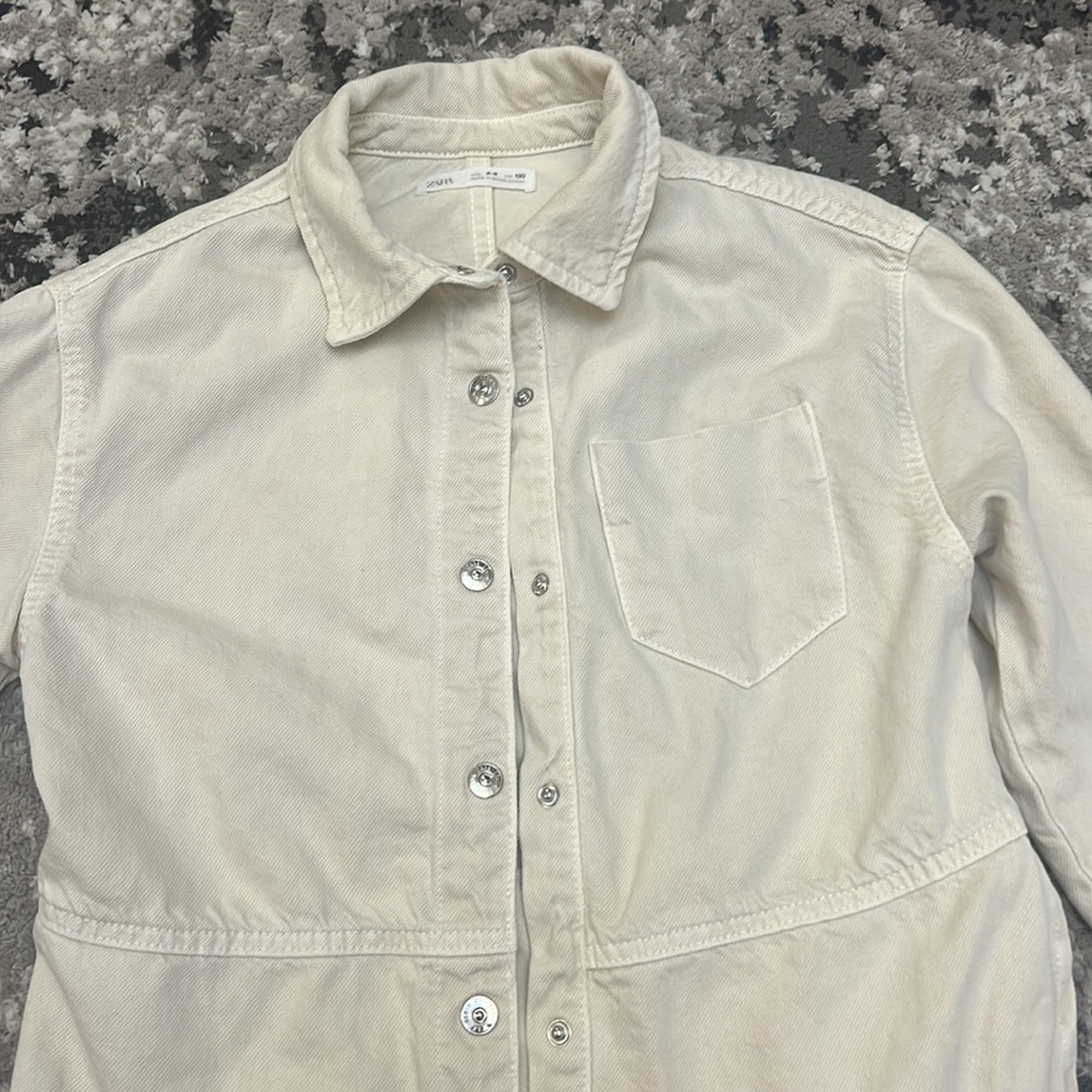 Zara Denim Shirt With Pocket - Picture 3 of 6